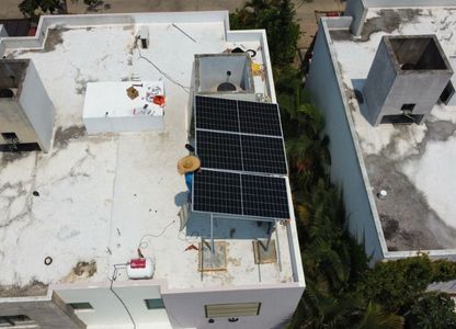 Proyecto Villahermosa 4 paneles solares